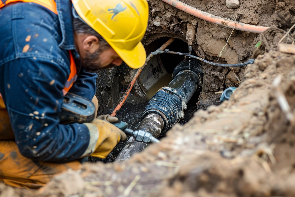main sewer line clogged